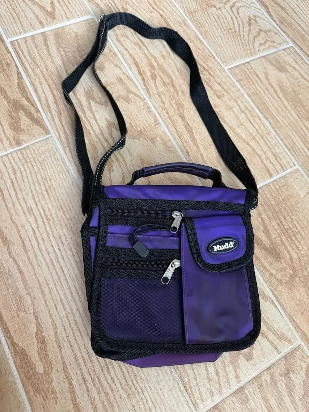 Mudd Y2K Purple Multi-Compartment Crossbody Shoulder Bag